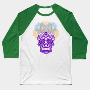 skull in rose candy ecopop Baseball T-Shirt